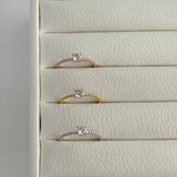 Gold Beaded Gemstone Sterling Silver Ring