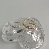 Simple Ribbon Sterling Silver Ring - Allia
