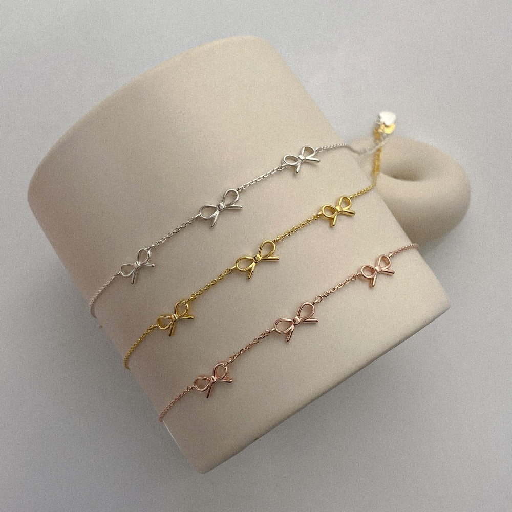 Elli – Bracciale Donna In Argento 925 Con Ciondolo A Fiocco – Gioiello Semplice E Giocoso – Regalo Perfetto