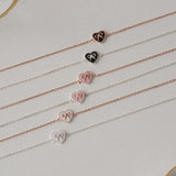 Sweet Heart Tag Toggle Epoxy Pendant Bracelet - Kareana