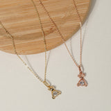 Pristine Style Teddy Bear Love 14K Gold Pendant