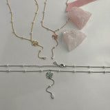 Sakura Pearl Drop Chain Necklace - Hanna