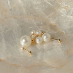 Pearl Ball Gold Vermeil Piercing Stud - Evie