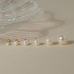 Pearl Ball Gold Vermeil Piercing Stud - Evie