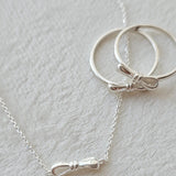 Simple Ribbon Sterling Silver Jewelry Set - Allia