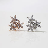 Marquise Flower Sterling Silver Maria Ear Cuff