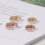 Quilted Huggie 14K Gold Earrings